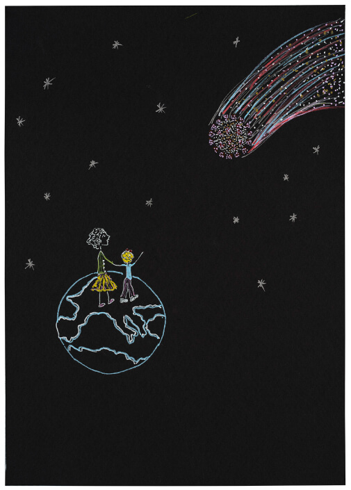 Esther Ferrer, illustration La Comète